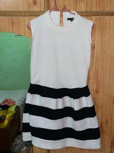 Chic Striped Sleeveless mini Dress