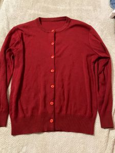 Classic Red Cardigan