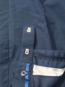 Navy Blue Straight Fit Pants