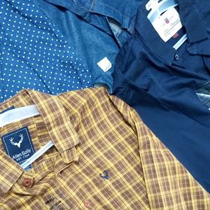 Men's Branded Shirts, Buy 3 Only in 1299/-