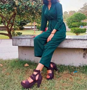 Stylish Teal Jumpsuit