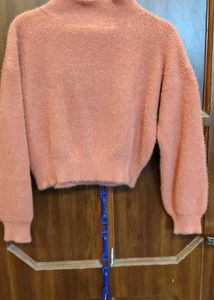 Cozy Fuzzy Mock Neck Sweater