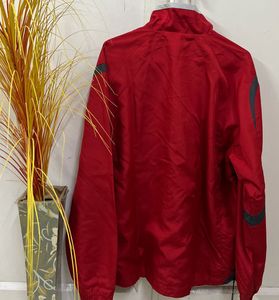 Vintage Red Windbreaker Jacket