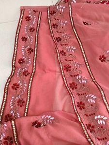 HandWork Saree With Blouse