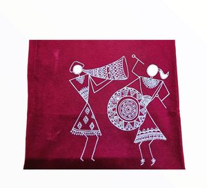 White Warli Art Graphic
