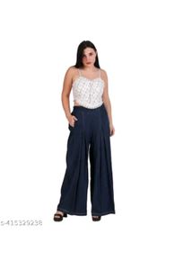Stylish Wide Leg Denim Pants