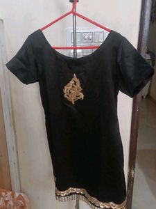 Black Embroidered Blouse