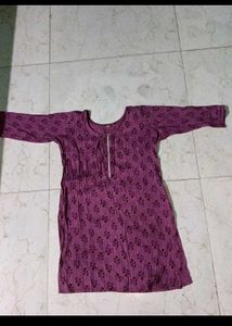 Stylish Purple Printed Kurta