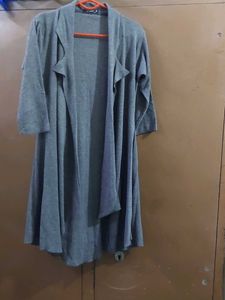 Grey Long Cardigan/Tunic