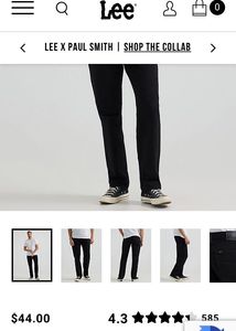 LEE MENS RELAXED FIT STRAIGHT LEG JEAN