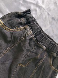Cute Flare Jeans with Bow Detail