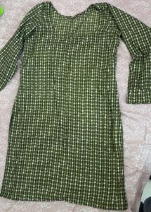 Stylish Green Printed Kurta