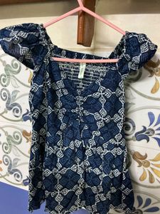 short kurti with  frill sleeves
