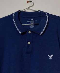 American Eagle Navy Blue Polo Shirt