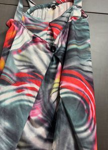 Abstract Print Mesh Top