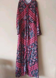 Women Size S Boho Floral Print Maxi