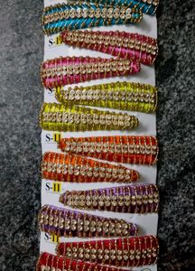 Sparkling Rhinestone Hair Clips - Set of 10