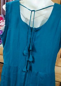 Beautiful Teal Embroidered Gown
