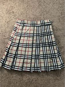 Checkered Pleated Mini Skirt