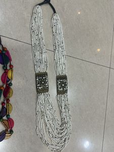 Boho Beaded Statement Necklaces Set