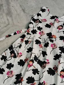 Floral Short Frock Sleeveless