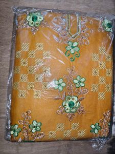 New suit material with chiffon dupatta