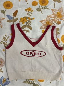 Oreo V-Neck Sweater Vest