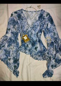 Witchy Violet assymetrical fairy top