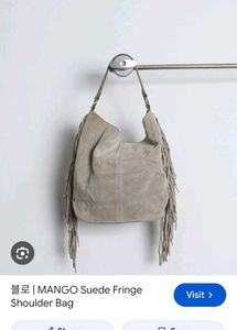 Stylish Suede Fringe Hobo Bag