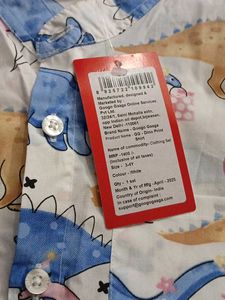 Cute Dinosaur Print Shirt
