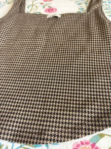 Houndstooth Crop Top &amp; Skirt Set