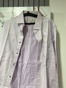 Blackberry’s Men's Light Purple Printed Shir