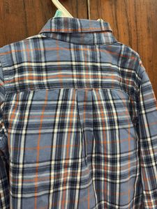 Blue Plaid Long Sleeve Shirt