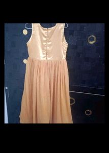 Girls' Gold Sequin Party Dress