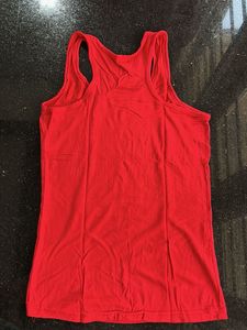 Red Tank Top with Rhinestones