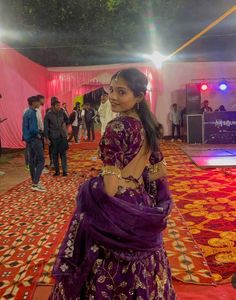 Elegant Purple Lehenga Choli Set