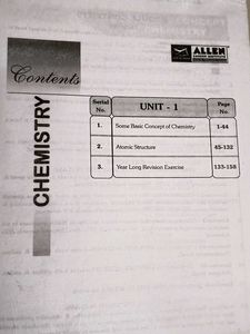 Chemistry JEE (Main + Advanced) Unit 01