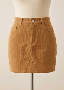 (700)Corduroy Mini Skirt - Stylish & Trendy