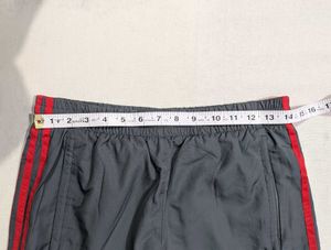 Adidas Grey &amp; Red Striped Track Pants