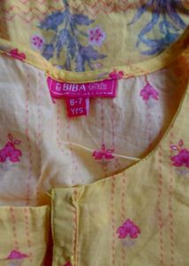 Biba Kurta With Legging- Girls 5 To 7