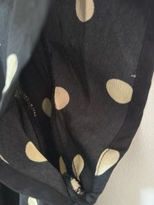 Chic Polka Dot Black Dress