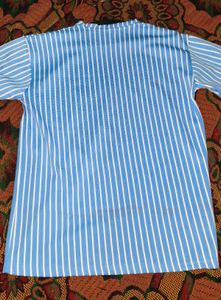 Blue Striped Loose Fit T-Shirt