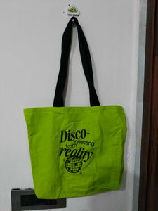 Retro Disco Tote Bag with Bottle pocket