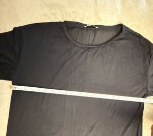 Black T-Shirt Dress - Zara size S
