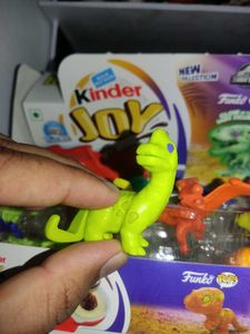 Kinder Joy Dinosaur Figures 4 pieces all with acce