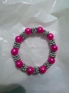 Black &amp; Silver Beaded Bracelet