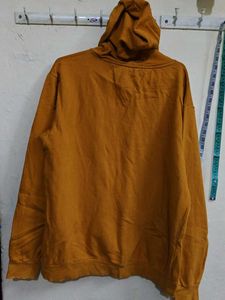 Mustard Yellow Hoodie with Bird Graphic