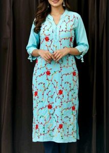 Embroidered Light Blue Tunic