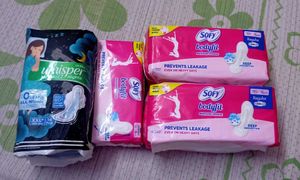 Sanitary Pads Bundle -  Sofy + whisper & 4 freebie