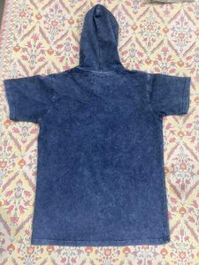 Distressed Blue Hoodie T-Shirt